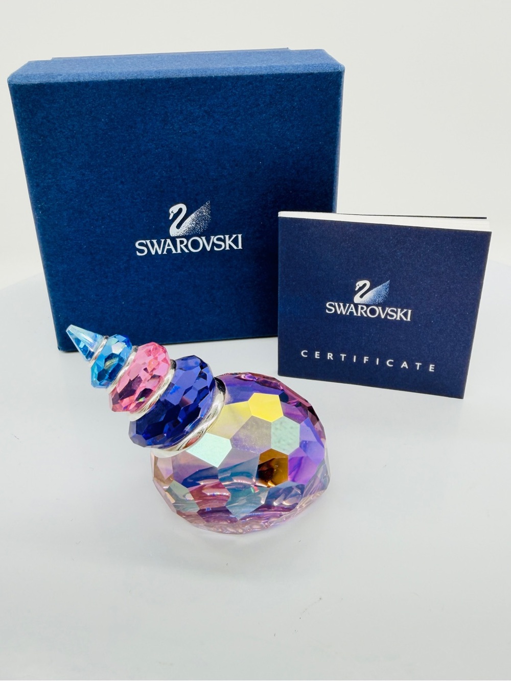 Swarovski Crystal Corunna Shell Figurine Exotic Fish Collection Retired NIB